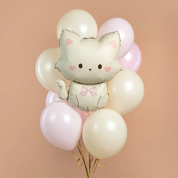 Шар фигурный FALALI Кошечка с бантиком 71 см 1 шт SF-27548