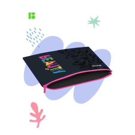 Папка 1 отделение А5 Berlingo "Beauty" 255 x 205 мм, ПВХ, на молнии RE-PVC09001