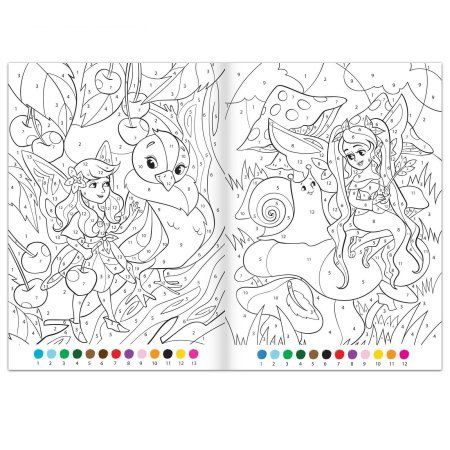 Раскраска по номерам "Прекрасные феи" А4 16 стр 5298375 Раскраска по номерам "Прекрасные феи" А4 16 стр 5298375