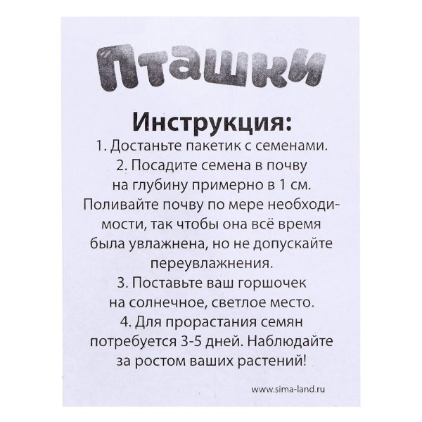 Набор для опытов ЭВРИКИ "Пташки, выращиваем травку" фиолетовая SL-04639 SIM-5155390