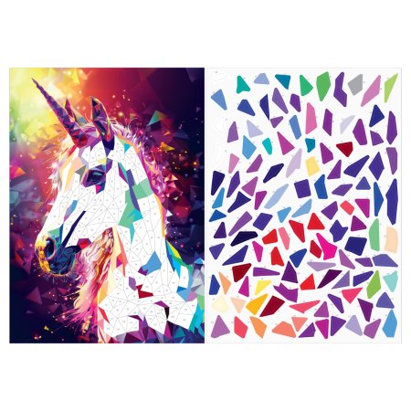 Аппликация наклейками ТРИ СОВЫ "Волшебный мир" А4, 2 основы, картонный конверт RE-АПн_64300