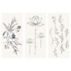 Наклейка-тату MESHU "Flowers" 9 x 19 см, инд. уп., европодвес RE-MS_65531