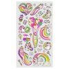 Наклейки гелевые MESHU "Rainbow unicorn" 10 x 23 см, пакет европодвес RE-MS_57667