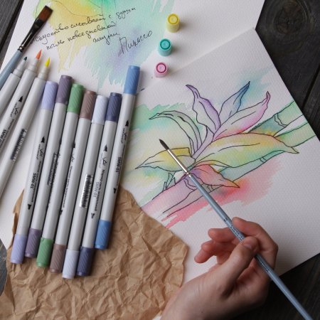 Акварельный маркер-кисть VISTA-ARTISTA SMW-01