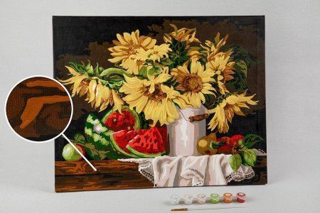 Набор для раскрашивания по номерам (холст на подрамнике) ФРЕЯ 50 х 40 см "Кубанский урожай" PNB/PL-135