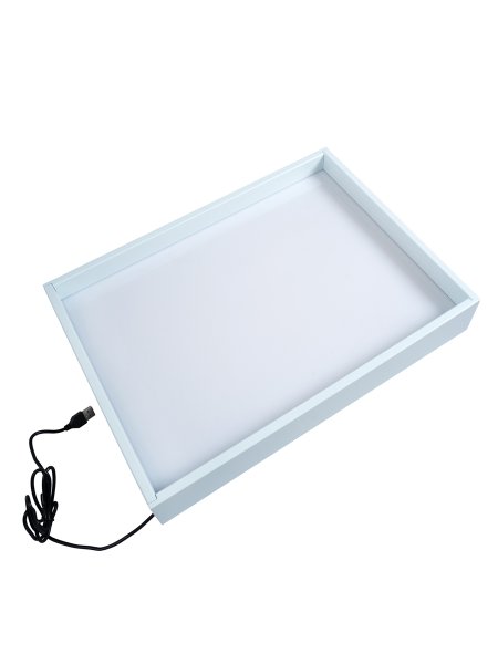 Стол детский для рисования песком с usb, цветная подсветка, пульт 48*31 см KOR-02496