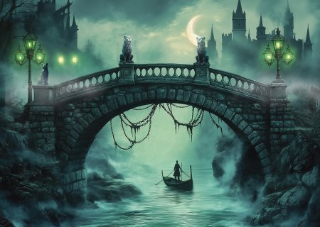 Пазл 1000 элементов ФРЕЯ "Таинственный мост" PZL-1000/78