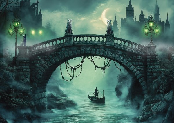 Пазл 1000 элементов ФРЕЯ "Таинственный мост" PZL-1000/78