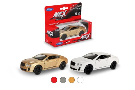 Машинка WELLY 1:38 Bentley Continental Supersports, пруж. мех., цвет в асс. IT-43623W Машинка WELLY 1:38 Bentley Continental Supersports, пруж. мех., цвет в асс. IT-43623W