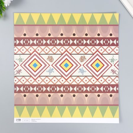 Бумага для скрапбукинга двусторонняя 5 л 30.5 x 32 см 180 г/м2 "Этника" SIM-7986320
