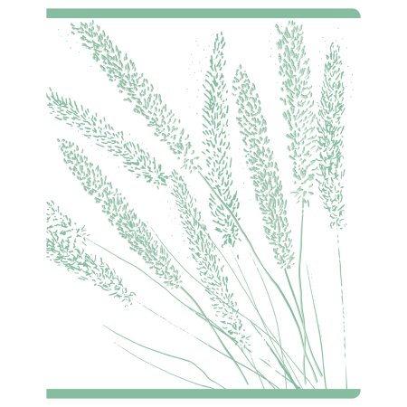 Тетрадь 48л. A5 клетка BG "Летний луг" матовая ламинация, тиснение фольгой RE-Т5ск48_лм_тф_12261