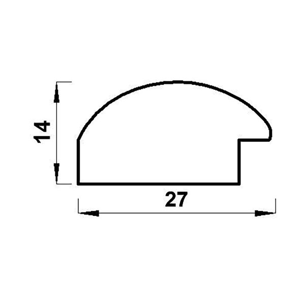 Рамка GAMMA 30 х 40 см пластик. с оргстеклом под белое дерево ПРК-22