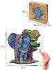Деревянный пазл с двухслойной крышкой Слон M (2022) MAGZ121-2