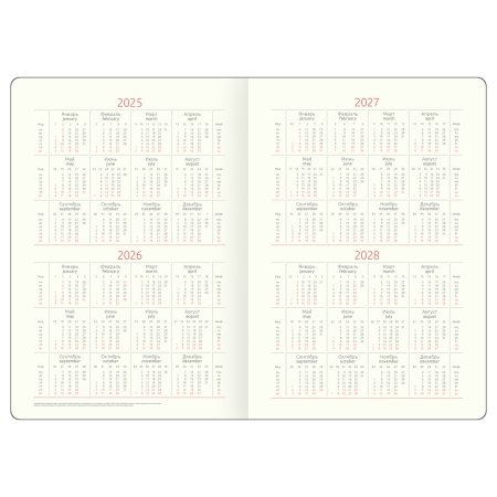 Ежедневник недатированный A5 136л. Greenwich Line "Fascia. Graphite" кожзам, твердый переплет, магнитная застежка, цветной срез RE-DuA5_19171