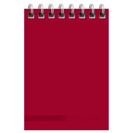 Блокнот A7 40л. BG "Моноколор. Classic" на гребне RE-Б7гр40_12760