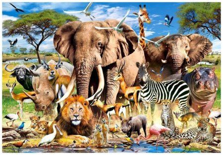 Пазл Castorland 1500 Животные Саванны C-151950