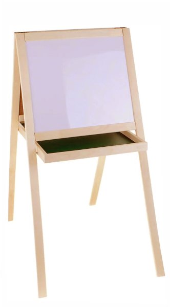 Доска-мольберт двусторонняя меловая/магнитно-маркерная, напольная KOR-02266