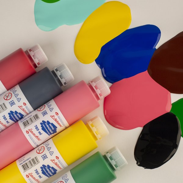 Краска акриловая Я-ХУДОЖНИК! 780 мл, глянцевая