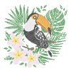 Кристальная (алмазная) мозаика ФРЕЯ постер "Тукан" 30 х 30 см ALBP-319