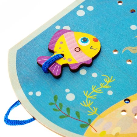 Шнуровка "Аквариум" деревянная KOR-01900