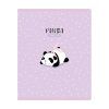 Тетрадь 48л. A5 клетка MESHU "Funny panda" матовая ламинация, фактурное тиснение RE-MS_49786