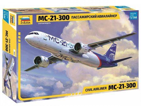 Сборная модель: Пассажирский авиалайнер "МС-21-300", З-7033