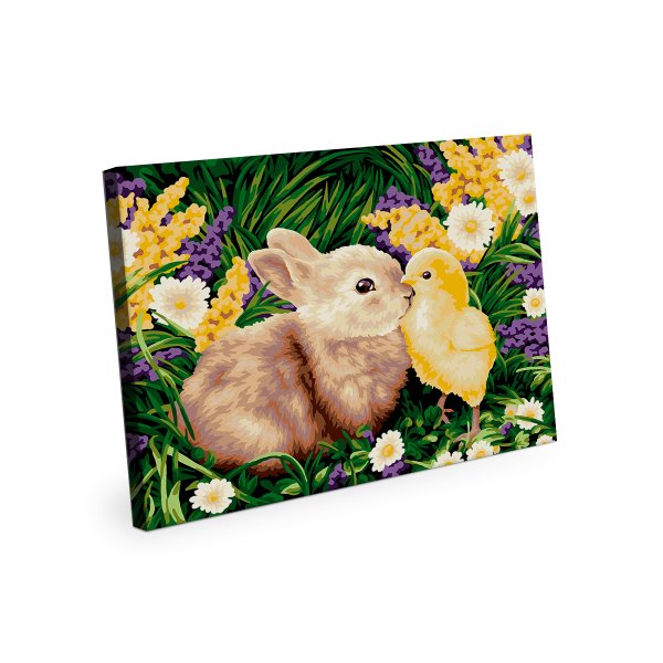 Набор для раскрашивания по номерам (холст на подрамнике) ФРЕЯ 40 х 30 см "Очаровательные пушистики" PNB/PM-395