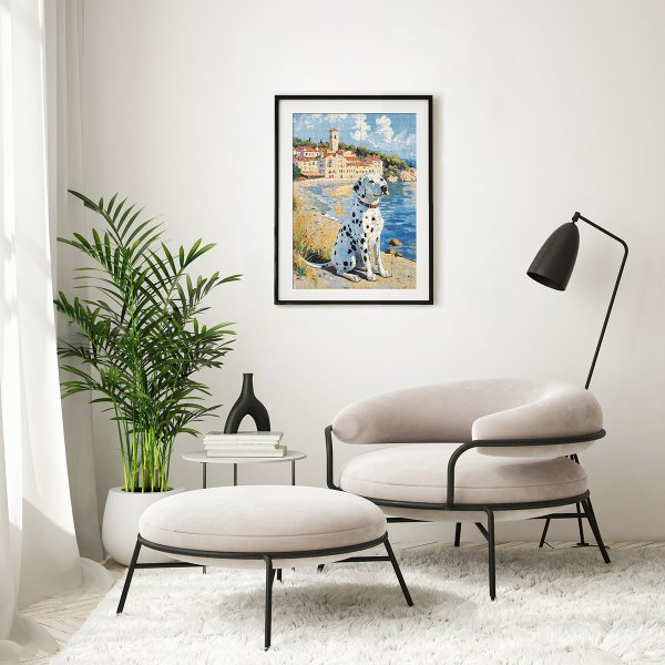 Пазл 1000 элементов ФРЕЯ "Далматинец на море" PZL-1000/84