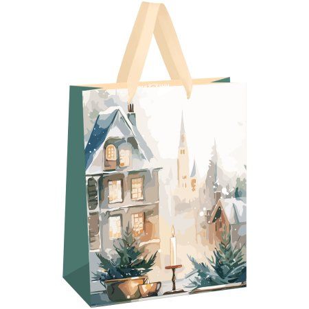 Пакет подарочный 26 x 32 x 12 см MESHU "Christmas mood" фольга, матовая ламинация RE-MS_61713