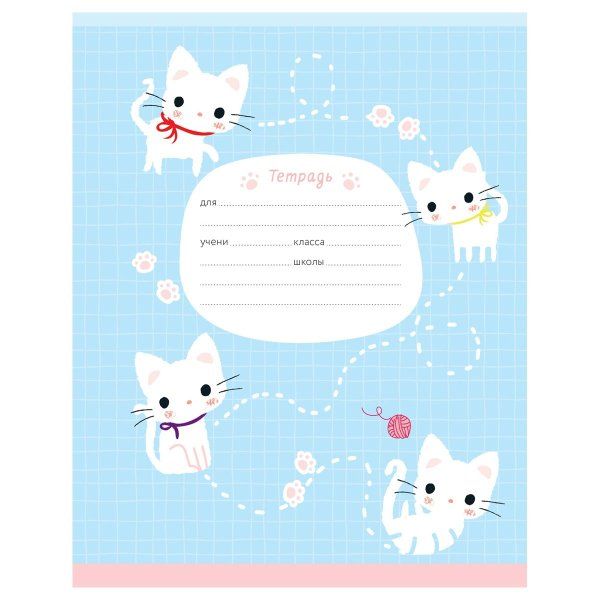 Тетрадь 12л. A5 клетка MESHU "Little kitty" RE-MS_50150/1
