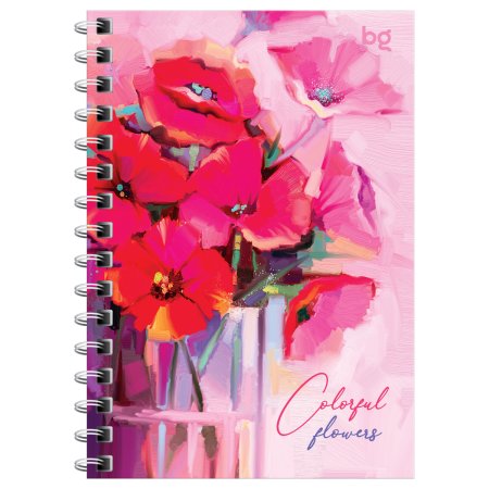 Записная книжка A6 120л. BG "Цветочный стиль" на гребне RE-ЗК6гр120_12790
