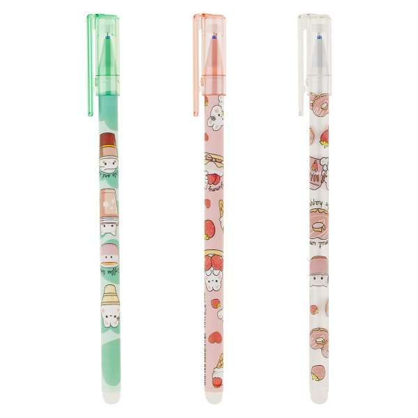 Ручка гелевая стираемая MESHU "Cute sweets" синяя, 0.5 мм, корпус ассорти RE-MS_64072