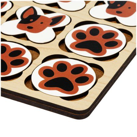 Головоломка ТРИ СОВЫ "Крестики-нолики. Песики" дерево, 10 фигур RE-ГЛ00011