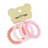 Резинки для волос MESHU пружинки, розовые ассорти, 4 шт, европодвес RE-MS_60570