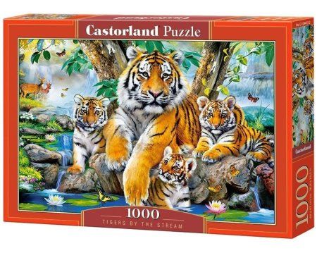 Пазл Castorland 1000 TIGERS BY THE STREAM C-104413