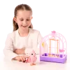 Игрушка интерактивная Moose "Попугайчик Корелла в клетке" розовый UT-26692