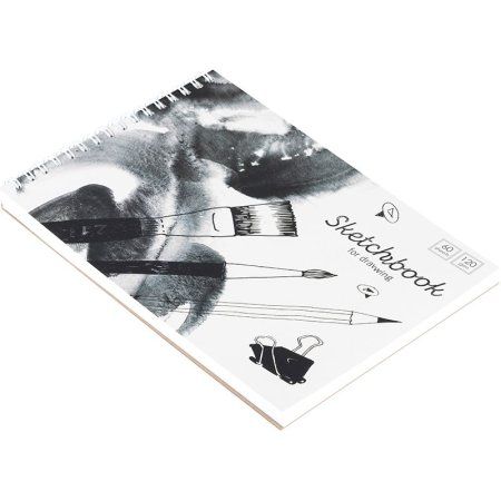 Скетчбук-блокнот 60л. А5 ArtSpace "Black/white mood" 120 г/м2, на гребне RE-Б5р60грг_35495