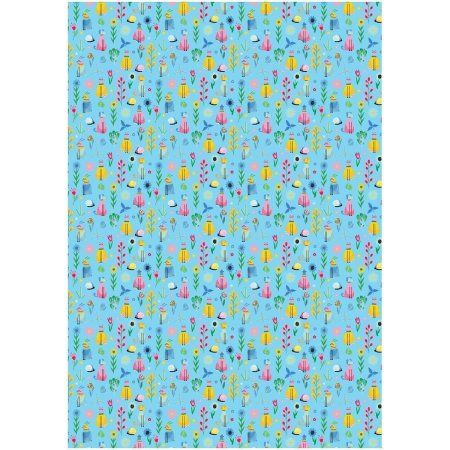 Упаковочная бумага глянцевая MESHU "Милые зверята" 1л. 70 x 100 см 80 г/м2, ассорти RE-MS_53485