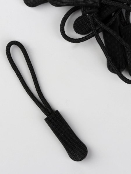 Пуллер для молнии пластик 2,5 см черный 10 шт SIM-4599680