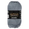 Пряжа ALPINA Anabel 100% мерсеризованный хлопок 1 х 50 г 120 ± 6 м №091 серо-т.синий ALP-ANA-091