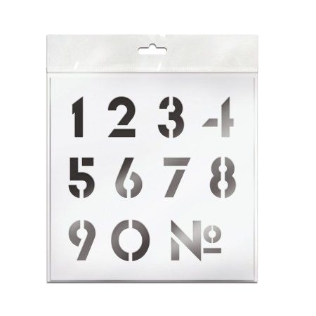 Трафарет Unibob 20 x 20 см "Цифры" RE-67204