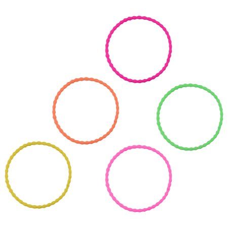 Резинки для волос MESHU неоновые ассорти, 20 шт, европодвес RE-MS_60586