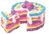 Шариковый пластилин модели "Puzzle Foam" Торт AS-FM042