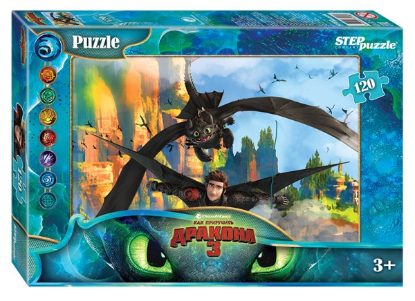 Пазл Step Puzzle 120 "Как приручить дракона - 3" STP-75159