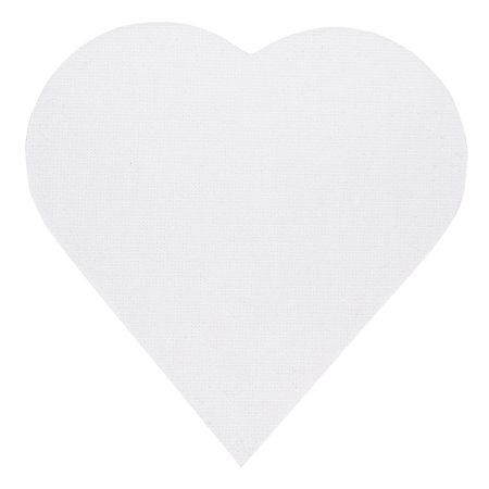 Набор холстов на магните VISTA-ARTISTA 100% хлопок 10 х 10 см 280 г/м2 3 шт сердце/heart, мелкозернистый CMV-03