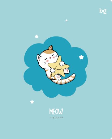 Тетрадь 48л. A5 клетка BG "Котики" выборочный лак RE-Т5ск48_вл_61091 Тетрадь 48л. A5 клетка BG "Котики" выборочный лак RE-Т5ск48_вл_61091