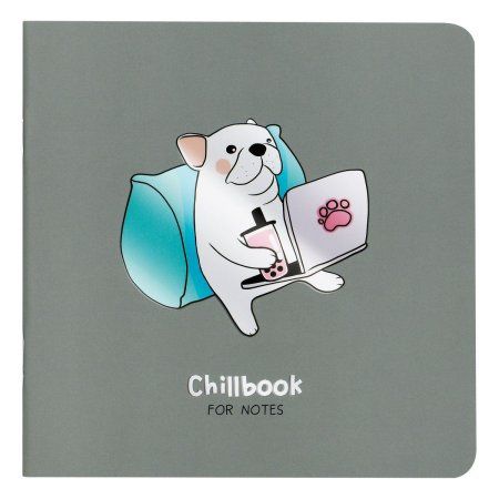 Записная книжка 170 x 170 мм 40л. MESHU "Chillbook" 80 г/м2 на скрепке, soft-touch, выб. УФ-лак, без линовки RE-MS_53370