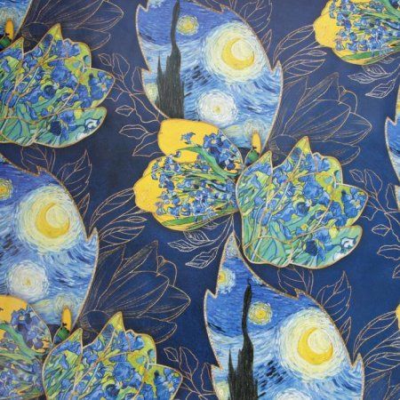 Бумага упаковочная глянцевая 50 x 70 см "Звездная ночь" SIM-6885216