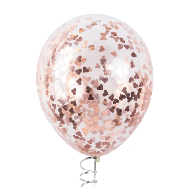 Конфетти фольга Сердце, розовое золото металлик 1.5 см 50 г SF-6015537