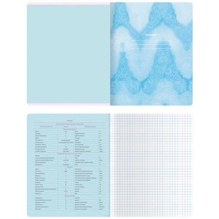 Тетрадь предметная 48л. MESHU "Candy color" - Физика, "софт-тач" ламинация, тиснение фольгой RE-MS_42541